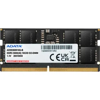 ADATA SO-DIMM 16 GB DDR5-5600 , Arbeitsspeicher (schwarz, AD5S560016G-S, Premier Tray)