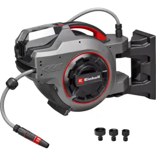 EINHELL Power X-Change Akku-Schlauchtrommel GE-HR 18/30-1 Li-Solo, 18Volt (grau/schwarz, ohne Akku und Ladegerät, 30 Meter, mit Anschlüssen)
