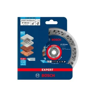Bosch Professional Diamanttrennscheibe Expert MultiMaterial, Ø 125mm (Bohrung 22,23mm)