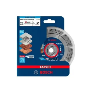Bosch Professional X-LOCK Diamanttrennscheibe Expert MultiMaterial, Ø 115mm (Bohrung 22,23mm)