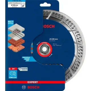Bosch Professional Diamanttrennscheibe Expert MultiMaterial, Ø 230mm (Bohrung 22,23mm)