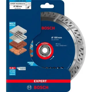 Bosch Professional Diamanttrennscheibe Expert MultiMaterial, Ø 180mm (Bohrung 22,23mm)