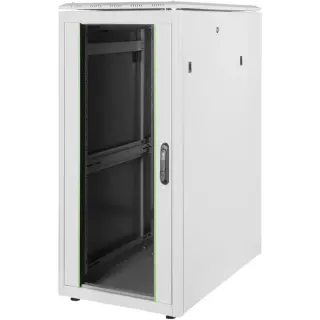 Digitus 483-mm-Netzwerkschrank, 26HE, IT-Schrank (hellgrau, 26 Höheneinheiten)