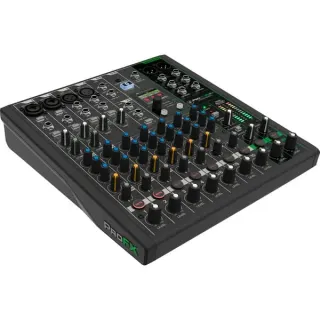 MACKIE ProFX10v3+, Mischpult (schwarz, professioneller 10-Kanal Mixer Enhanced FX)