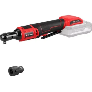 EINHELL Power X-Change Akku-Ratschenschrauber TE-RW 18/60 Li-Solo, 18Volt (rot/schwarz, ohne Akku und Ladegerät, 3/4", nutzbar als Handratsche)