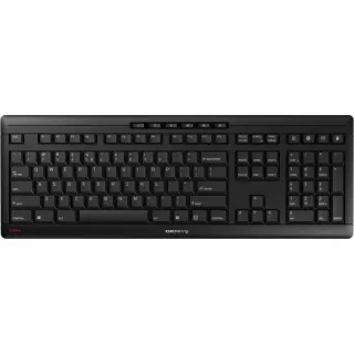 CHERRY STREAM KEYBOARD WIRELESS, Tastatur (schwarz, EU-Layout (QWERTY), Cherry SX-Scherentechnologie)