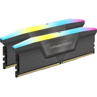 Corsair DIMM 32 GB DDR5-6000 (2x 16 GB) Dual-Kit, Arbeitsspeicher (schwarz, CMH32GX5M2D6000Z38, VENGEANCE RGB DDR5, AMD EXPO)