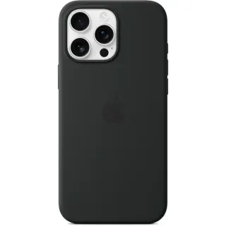 Apple Silikon Case mit MagSafe, Handyhülle (schwarz, iPhone 16 Pro Max)