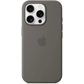 Apple Silikon Case mit MagSafe, Handyhülle (grau, iPhone 16 Pro)