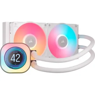 Corsair iCUE LINK TITAN 240 RX LCD RGB, Wasserkühlung (weiß)