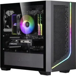 ALTERNATE Gaming-PC • RTX 5060 • AMD Ryzen™ 5 5600 • 16 GB RAM (schwarz/transparent, Windows 11 Home)