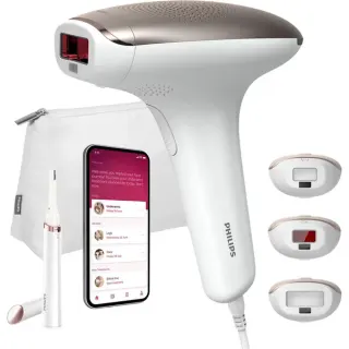 Philips Lumea IPL Series 7000 Advanced BRI923/00, Haarentferner (weiß/roségold, mit Korrektur-Trimmer (HP6388))
