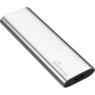MediaRange 240 GB, Externe SSD (silber, USB-C 3.2 Gen 2 (10 Gbit/s))