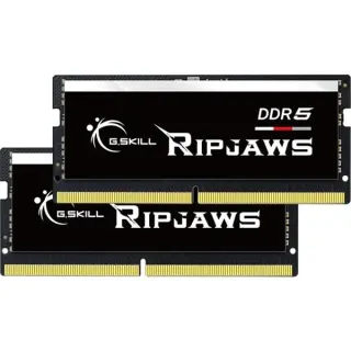 G.Skill SO-DIMM 32 GB DDR5-4800 (2x 16 GB) Dual-Kit, Arbeitsspeicher (schwarz, F5-4800S4039A16GX2-RS, Ripjaws)