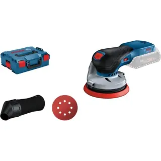 Bosch Professional Akku-Exzenterschleifer GEX 18V-125 Professional solo, 18Volt (blau/schwarz, ohne Akku und Ladegerät, in L-BOXX)