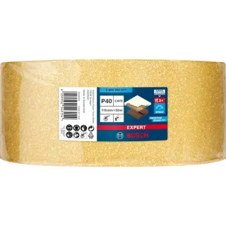 Bosch Professional Expert C470 Schleifblatt, 115mm, K40 (50 Meter Rolle, für Schwingschleifer, zum Handschleifen)