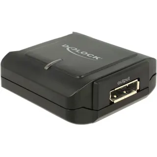 DeLOCK DisplayPort 1.2 Repeater 4K 60Hz, Grafikverlängerung (schwarz)