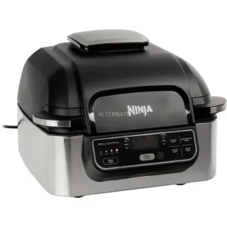 Ninja Foodi Grill & Heißluftfritteuse AG301EU (schwarz, 1.750 Watt, Korb 5,7 Liter)