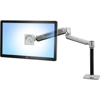 Ergotron LX HD Sitz-Steh-Tischmontage-LCD-Arm, Monitorhalterung (silber/schwarz)