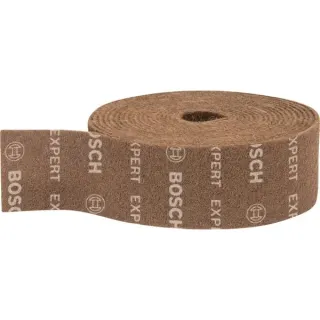 Bosch Professional Expert Vliesrolle N880 Grob A, 100mmx10m, Schleifblatt (braun, 10 Meter Rolle, zum Handschleifen)