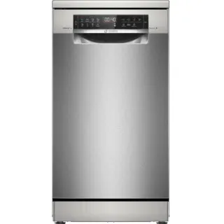 Bosch SPS6EMI21E Serie 6 , Spülmaschine (silber/edelstahl (gebürstet), 45 cm, Home Connect)