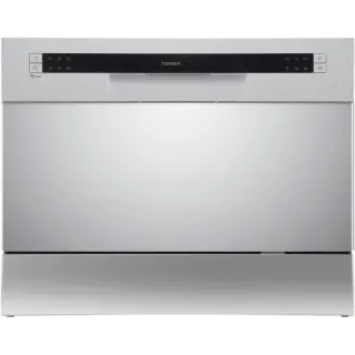 homeX GST6AD-S Tischgeschirrspüler , Spülmaschine (silber, 6 Maßgedecke)