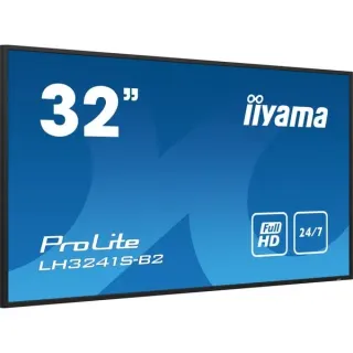 iiyama ProLite LH3241S-B2, Public Display (schwarz (glänzend), FullHD, IPS, Lautsprecher, Media-Player)