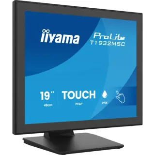 iiyama ProLite T1932MSC-B2S, LED-Monitor (48 cm (19 Zoll), schwarz (matt), SXGA, IPS, Touchscreen )