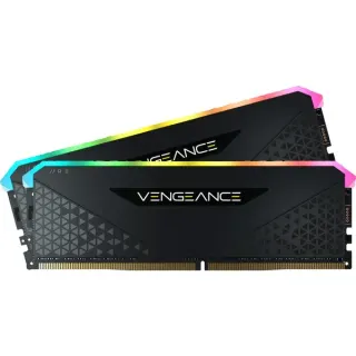 Corsair DIMM 32 GB DDR4-3200 (2x 16 GB) Dual-Kit, Arbeitsspeicher (schwarz, CMG32GX4M2E3200C16, Vengeance RGB RS, INTEL XMP)