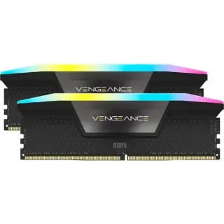 Corsair DIMM 32 GB DDR5-6000 (2x 16 GB) Dual-Kit, Arbeitsspeicher (schwarz, CMH32GX5M2E6000C36, Vengeance RGB, INTEL XMP)