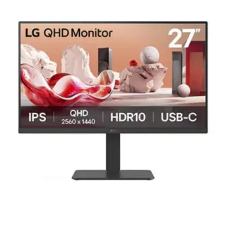 LG 27BA65QB-B, LED-Monitor (68.4 cm (27 Zoll), schwarz, QHD, IPS, USB-Hub, Daisy-Chain, USB-C, 100Hz Panel)
