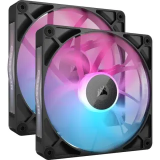 Corsair iCUE LINK RX140 RGB Dual, Gehäuselüfter (schwarz, 2er Pack, 140 mm, B-Ware)