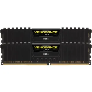 Corsair DIMM 16 GB DDR4-2400 (2x 8 GB) Dual-Kit, Arbeitsspeicher (schwarz, CMK16GX4M2A2400C14, Vengeance LPX, INTEL XMP)