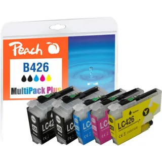 Peach Tinte Spar Pack Plus PI500-448 (kompatibel zu Brother LC-426)