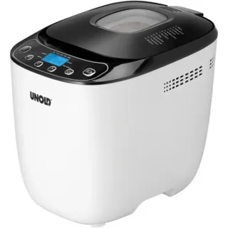 Unold Backmeister Design 68010 , Brotbackautomat (weiß/schwarz, 550 Watt, für Brote bis 1kg)