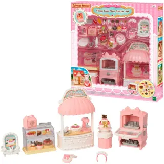 EPOCH Sylvanian Families - Dorfkonditorei Set für Starter Haus, Konstruktionsspielzeug