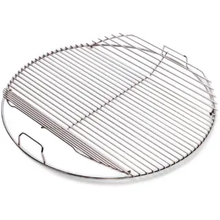 Weber Klappbarer Grillrost 7437 für Holzkohlegrills Ø 57cm (edelstahl)