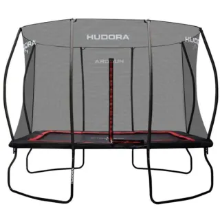 HUDORA 4Square Trampolin 215x305, Fitnessgerät (schwarz/rot)