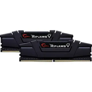 G.Skill DIMM 64 GB DDR4-3200 (2x 32 GB) Dual-Kit, Arbeitsspeicher (schwarz, F4-3200C16D-64GVK, Ripjaws V, INTEL XMP)