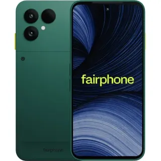 Das Fairphone (Gen. 6+) 256GB, Handy (Forest Green, Android, 12 GB)