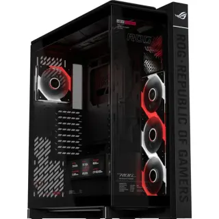 ASUS ROG Cronox GR801 CURVE TG ARGB Black Edition, Tower-Gehäuse (schwarz, Panorama-Glas Design)