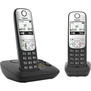 Gigaset A690 A Duo, analoges Telefon (schwarz, DECT, Anrufbeantworter)
