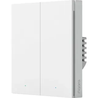 Aqara Smart Wall Switch H1 - zwei Wippen mit Neutralleiter, Taster (weiß)