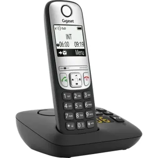 Gigaset A690 A, analoges Telefon (schwarz, DECT, Anrufbeantworter)
