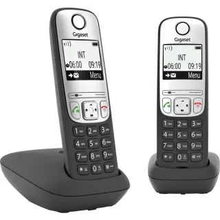 Gigaset A690 Duo, analoges Telefon (schwarz, DECT)