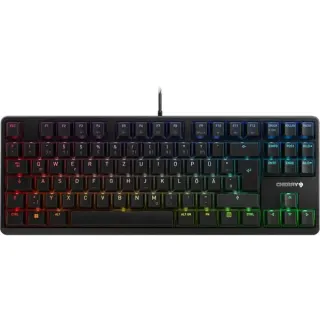 CHERRY G80-3000N RGB TKL, Tastatur (schwarz, DE-Layout, Cherry MX Silent Red)
