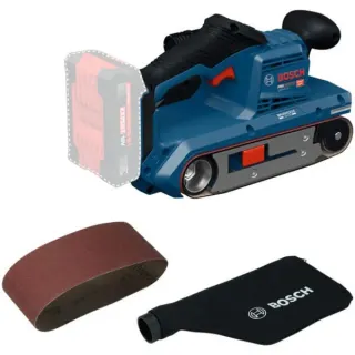 Bosch Professional Akku-Bandschleifer GBS18V-75 Professional solo, 18Volt (blau/schwarz, ohne Akku und Ladegerät, in L-BOXX)