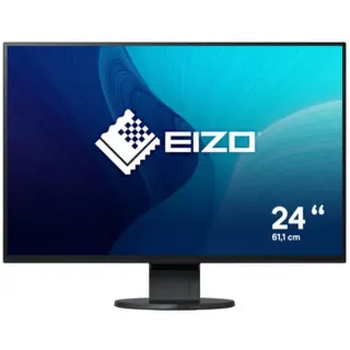 EIZO FLEXSCAN EV2456-BK Generalüberholt, LED-Monitor (61 cm (24.1 Zoll), schwarz, WUXGA, IPS, DisplayPort, DVI, HDMI, VGA)