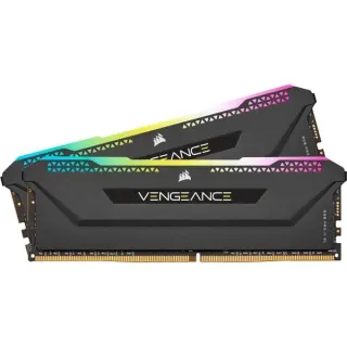 Corsair DIMM 16 GB DDR4-3200 (2x 8 GB) Dual-Kit, Arbeitsspeicher (schwarz, CMH16GX4M2Z3200C16, Vengeance RGB PRO SL, INTEL XMP)