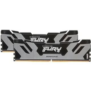 Kingston FURY DIMM 96 GB DDR5-6000 (2x 48 GB) Dual-Kit, Arbeitsspeicher (silber/schwarz, KF560C32RSK2-96, Renegade, INTEL XMP)
